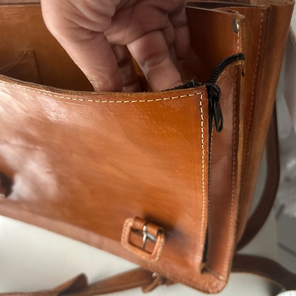 Tan Leather vintage Bag